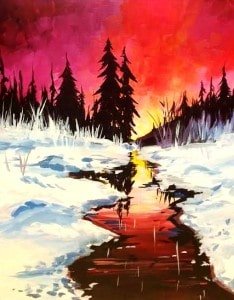 Painting - Fiery Sunrise Paint & Sip!