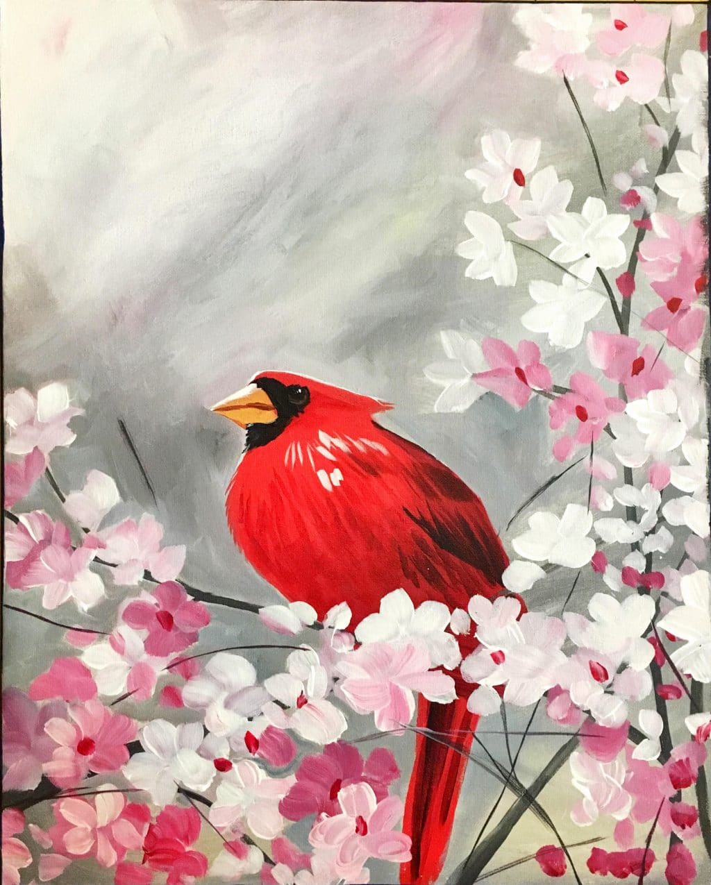 Cardinal in Blossoms
