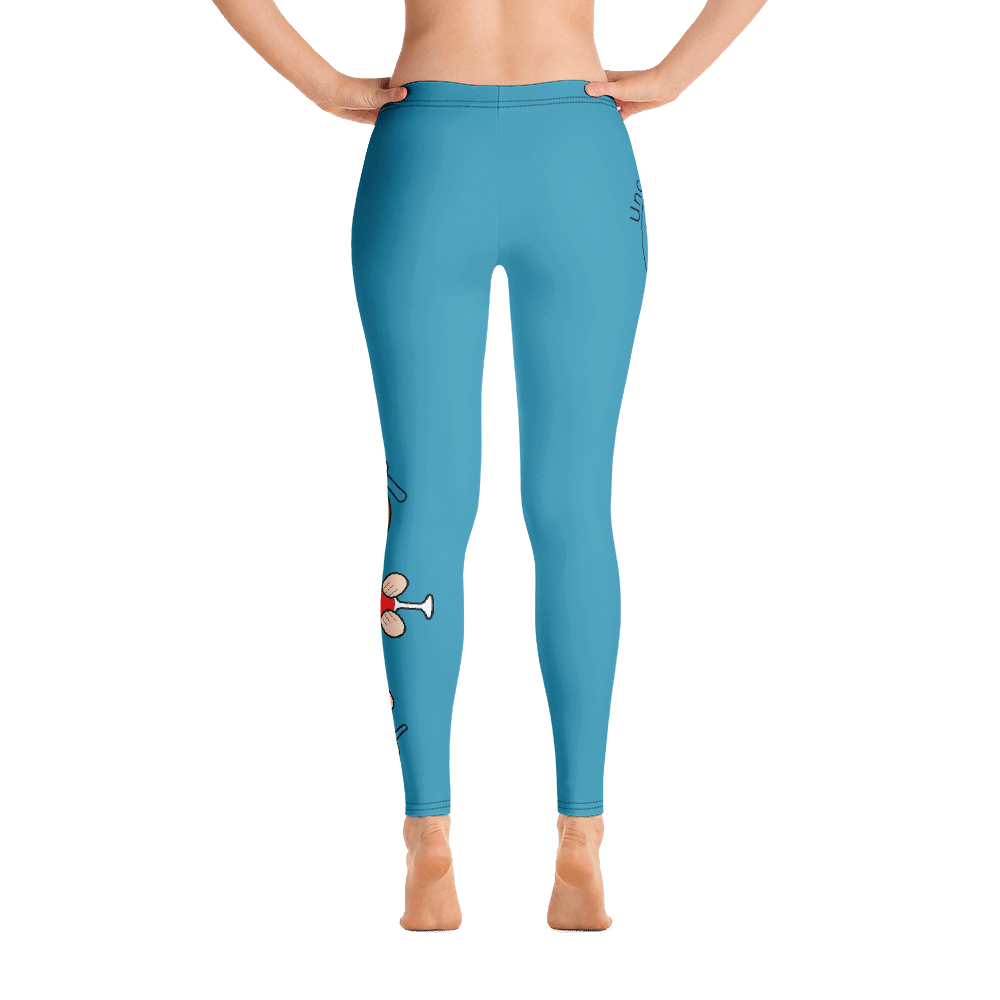 Women's Power Ultra Leggings | Dark Blue & Turquoise | MYPROTEIN™