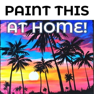 Paint this rendition of a California Sunset at home!