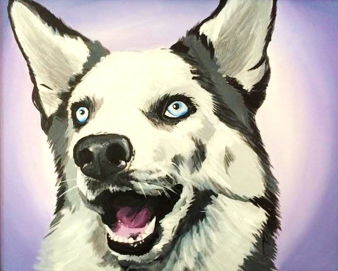 Dog Painting, Pet Painting, Custom Portrait of Pets