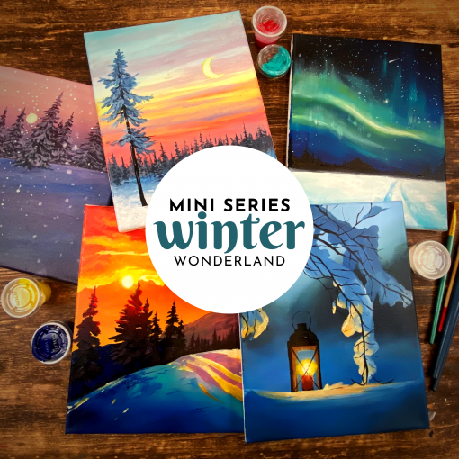 The Winter Wonderland 5 Painting Mini Series