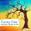 Art at Home Funky Tree Virtual Paint and Sip Painting Cover