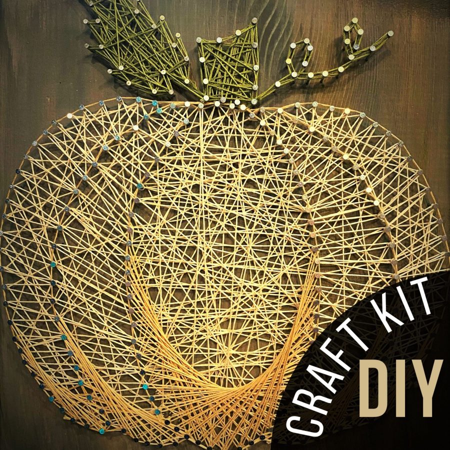 5 X 5 Pumpkin String Art Kit DIY Adult Halloween & Thanksgiving Holiday  Craft Project 