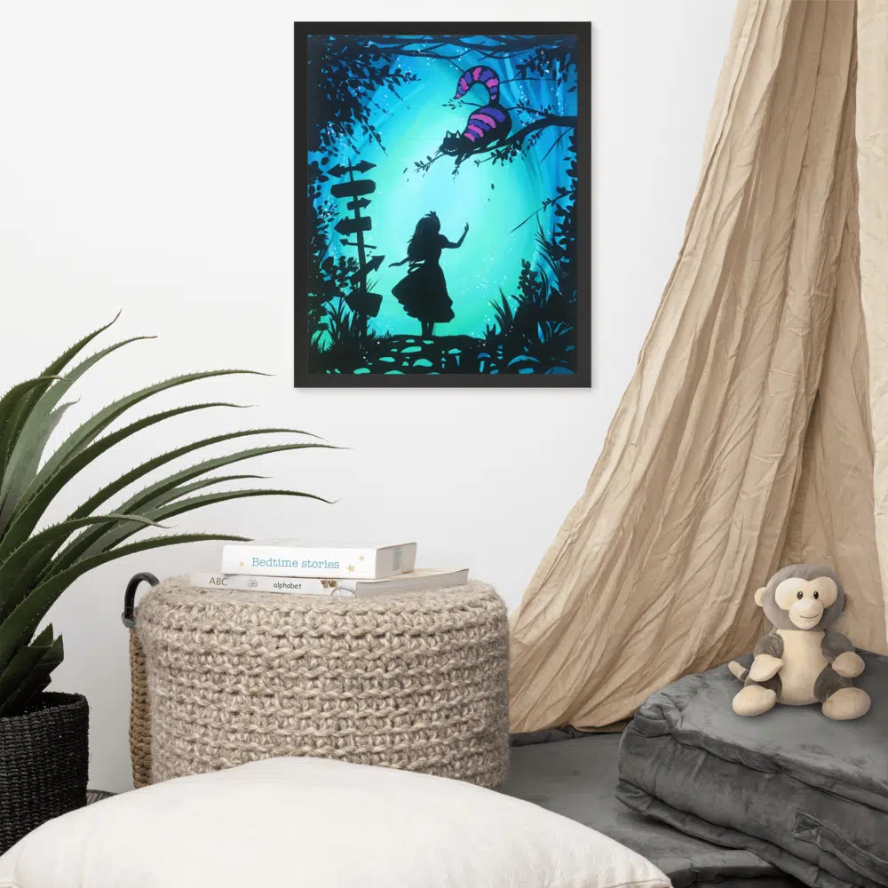 Alice in Wonderland, Alice and Cheshire Cat available as Framed Prints,  Photos, Wall Art and Photo Gifts